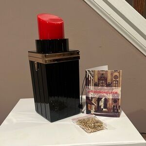 WEDDINGHELPER Woman Acrylic Pink Lipstick Purse